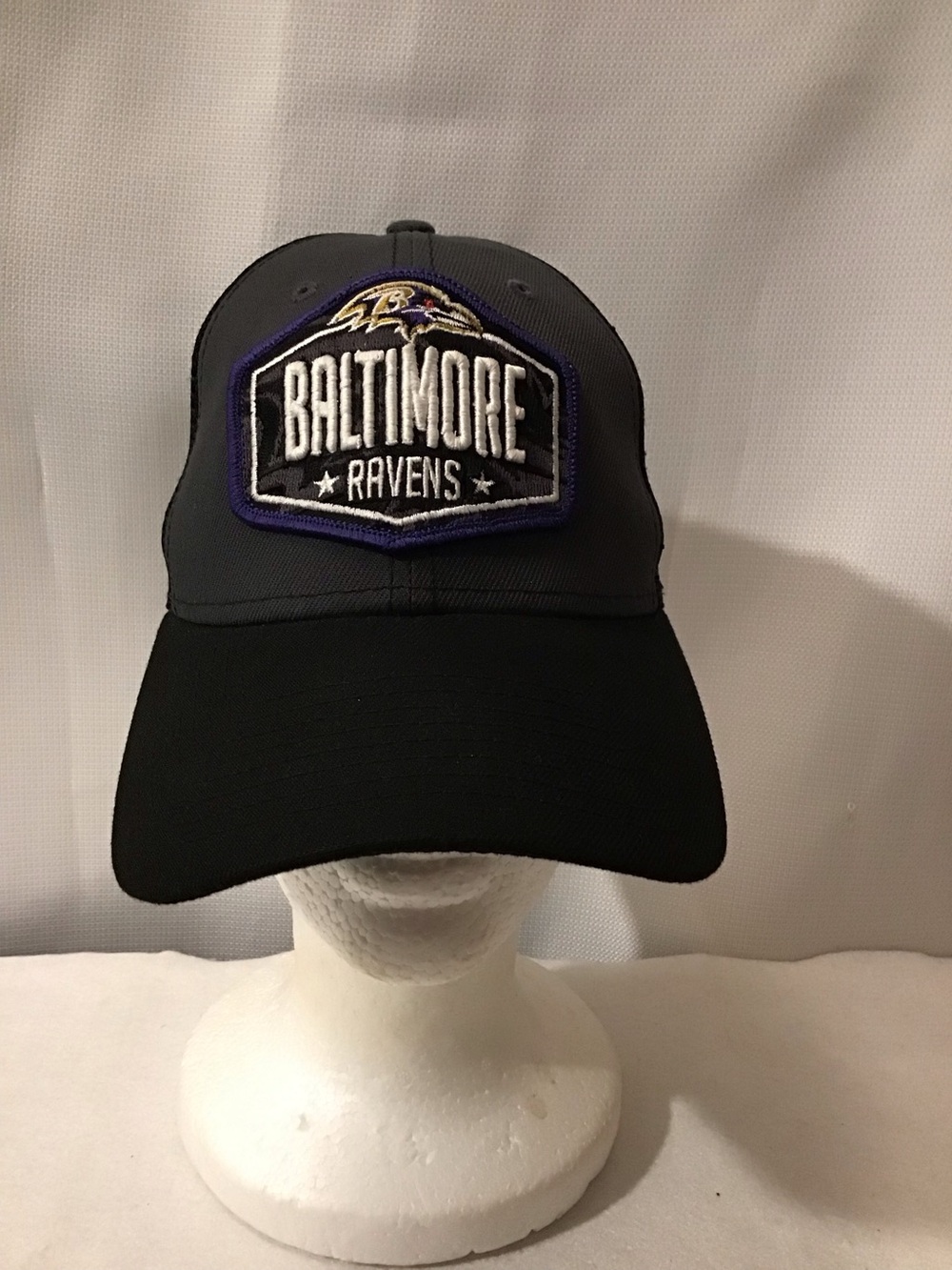 9forty New Era Baltimore Ravens Black and Gray Patch Cap